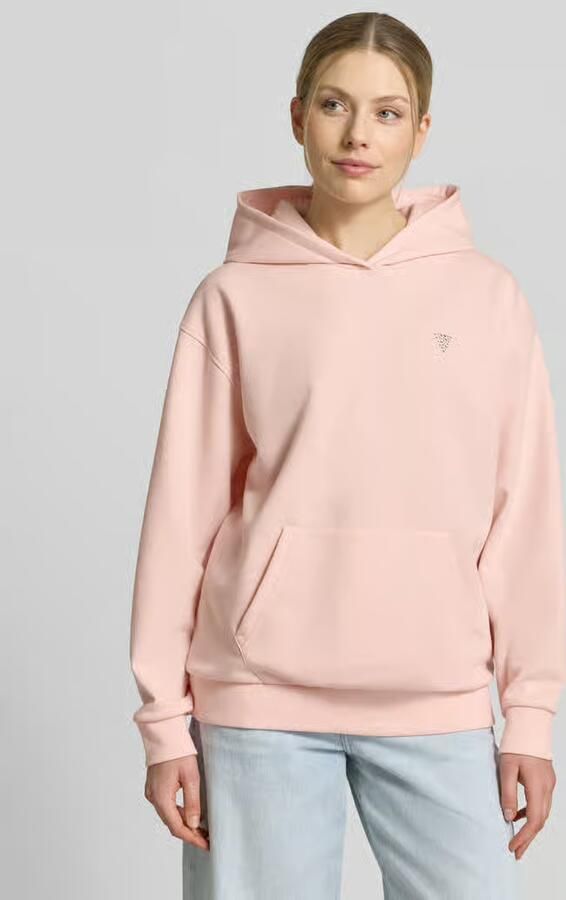 GUESS Activewear Oversized hoodie met strass-steentjes model 'Silvy' - Foto 3