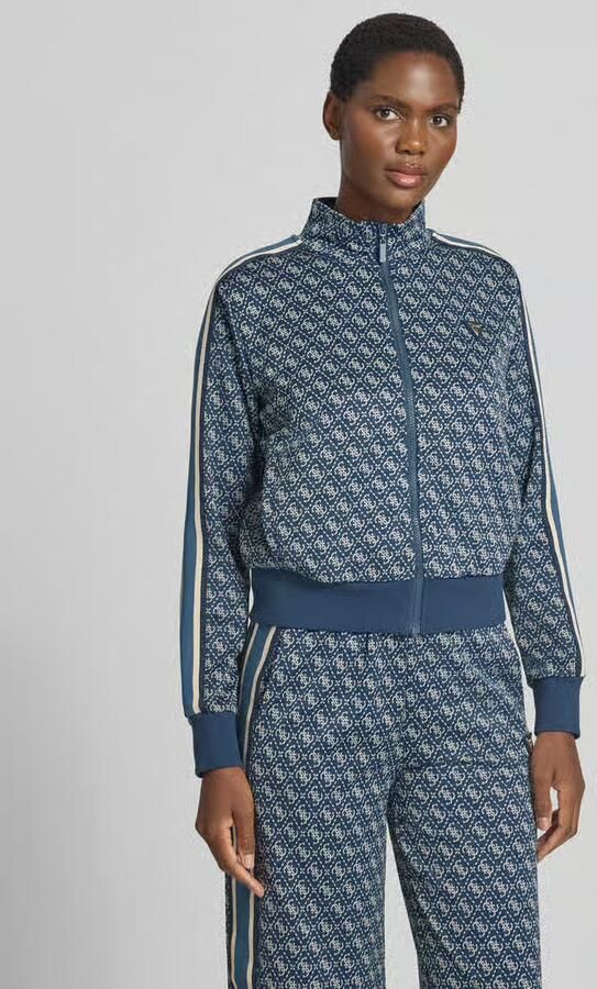 GUESS Activewear Regular fit sweatjack met all-over logoprint - Foto 3