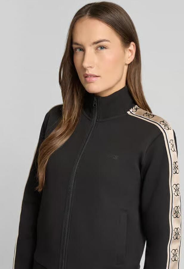 Guess Zwarte Katoenen Hoodless Sweatshirt Dames Herfst Winter Collectie Black Dames - Foto 2