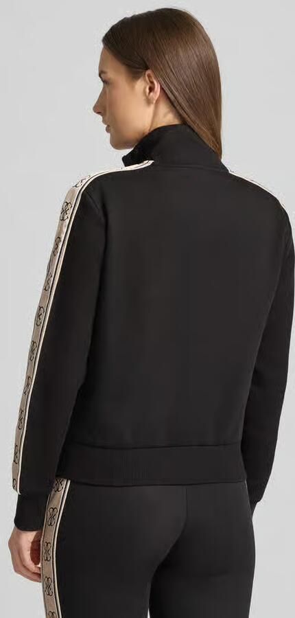 Guess Zwarte Katoenen Hoodless Sweatshirt Dames Herfst Winter Collectie Black Dames - Foto 11