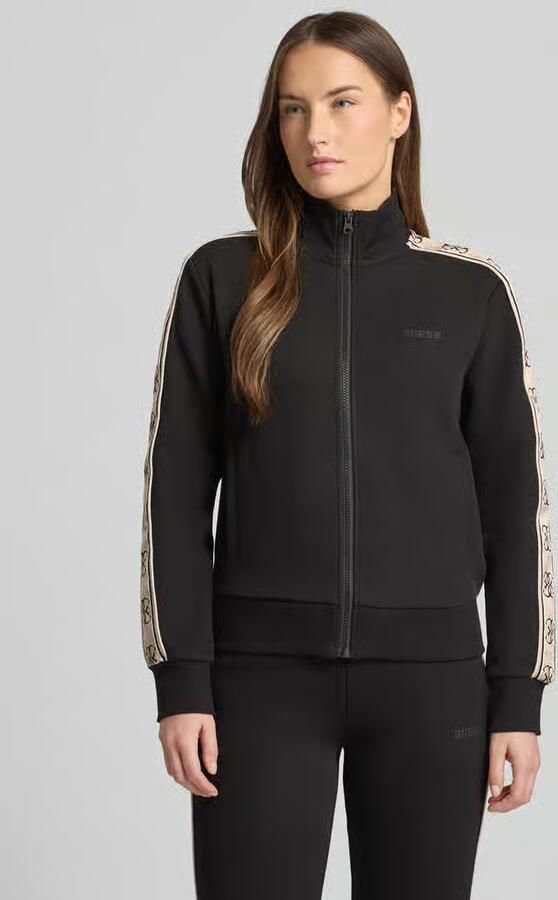 Guess Zwarte Katoenen Hoodless Sweatshirt Dames Herfst Winter Collectie Black Dames - Foto 9