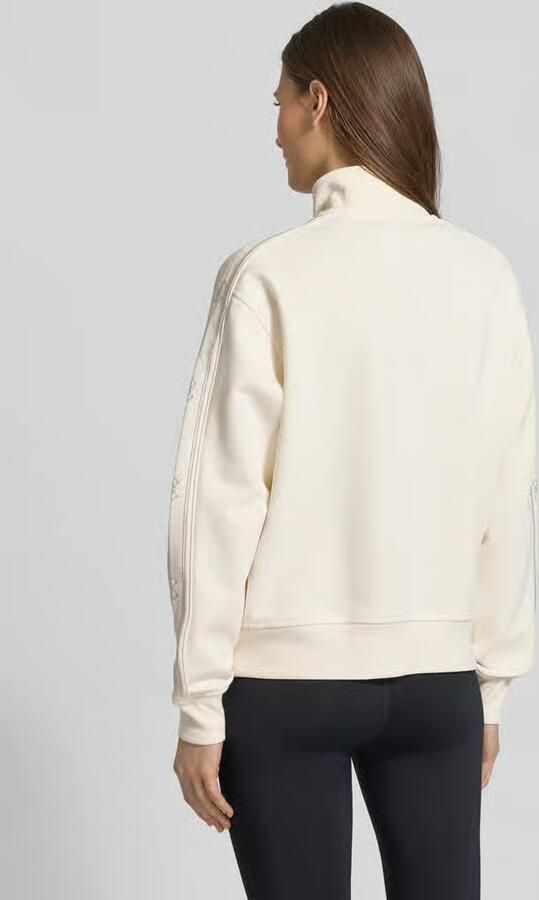 GUESS Activewear regular fit sweatjack met siersteentjes van met viscose model 'Octavia' - Foto 4