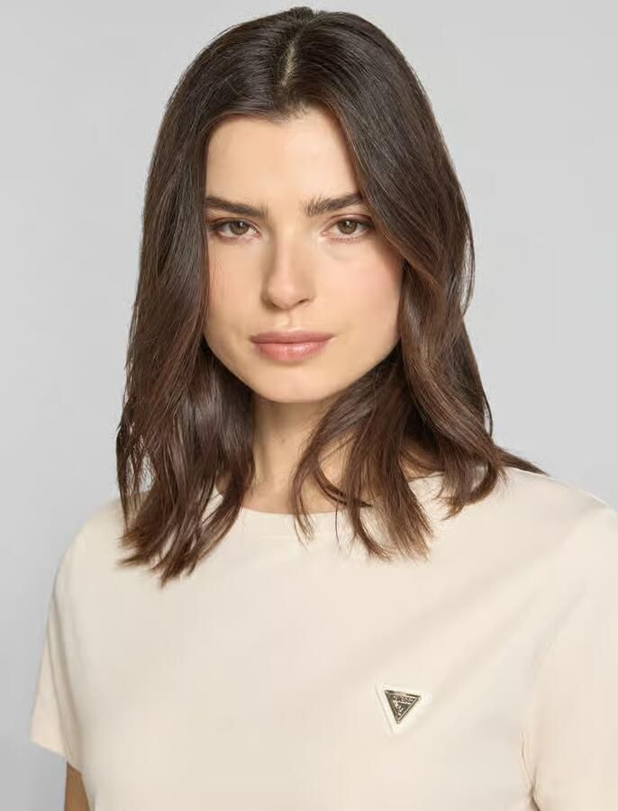 GUESS Activewear regular fit T-shirt met logo-applicatie model 'Colette'