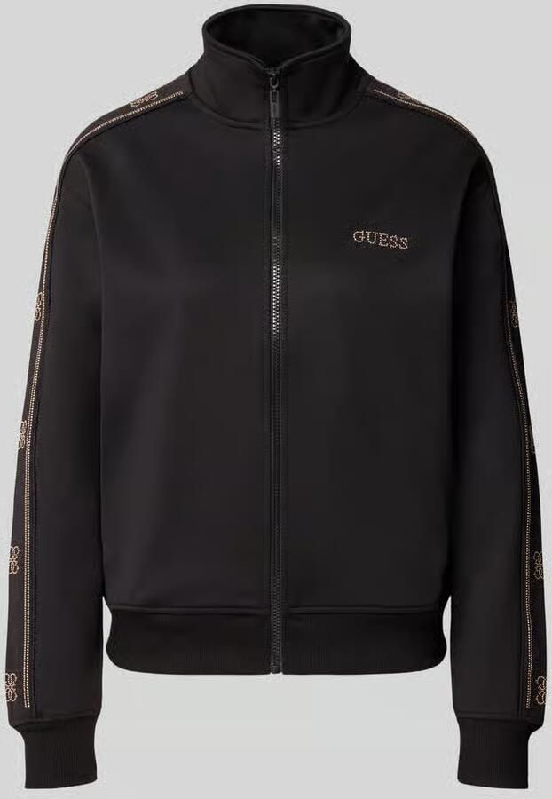 GUESS Activewear Relaxed fit sweatjack van elastische viscosemix