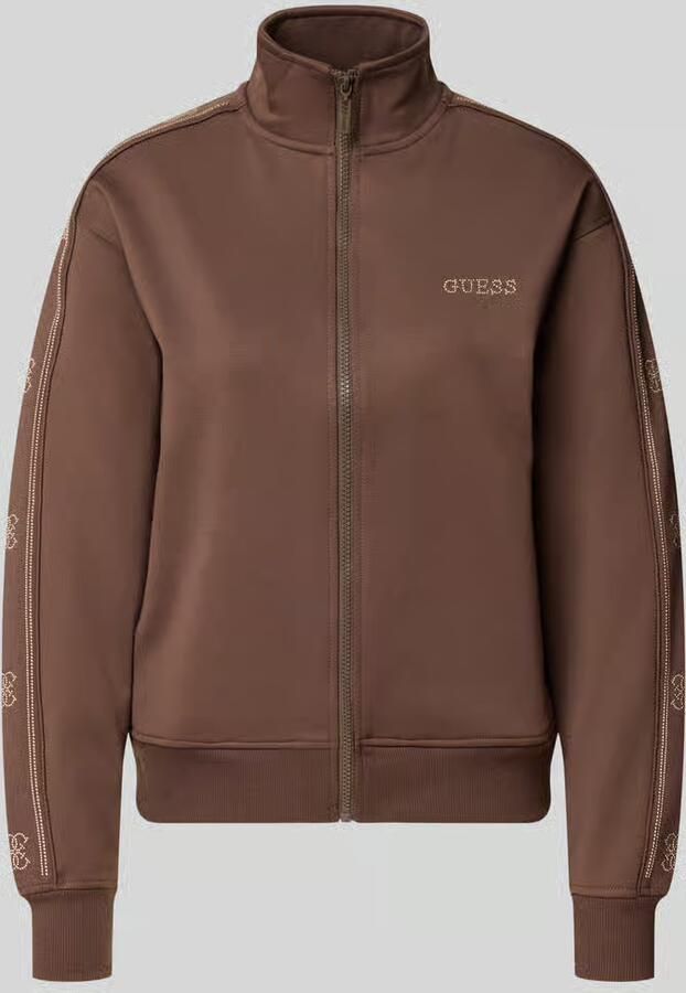 GUESS Activewear Relaxed fit sweatjack van elastische viscosemix