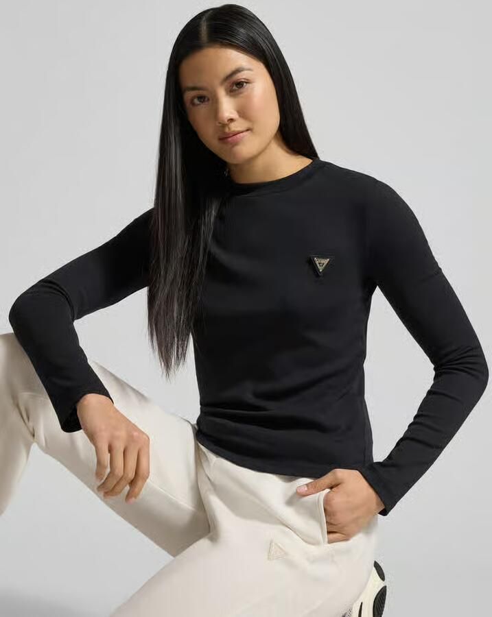 Guess Activewear Shirt met lange mouwen en labeldetail model 'SONIA'