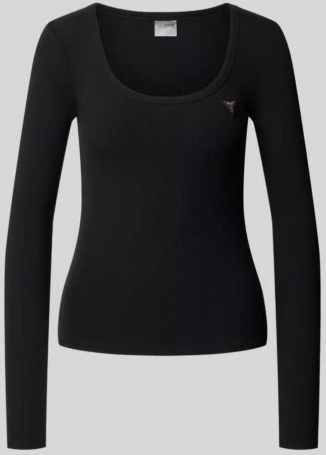 Guess Activewear Shirt met lange mouwen met labeldetail model 'COLETTE'