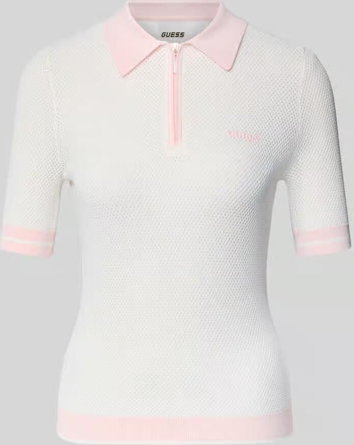 GUESS Activewear Slim fit poloshirt van viscosemix model 'GABRY' - Foto 2