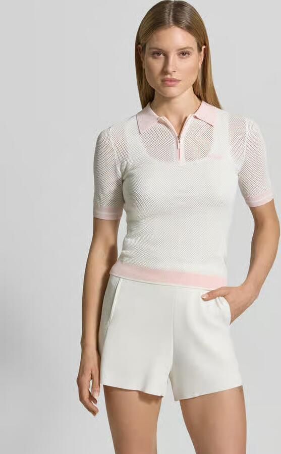 GUESS Activewear Slim fit poloshirt van viscosemix model 'GABRY' - Foto 3