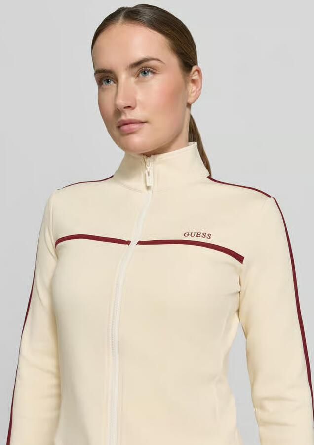GUESS Activewear slim fit sweatjack met opstaande kraag model 'Jasmine'