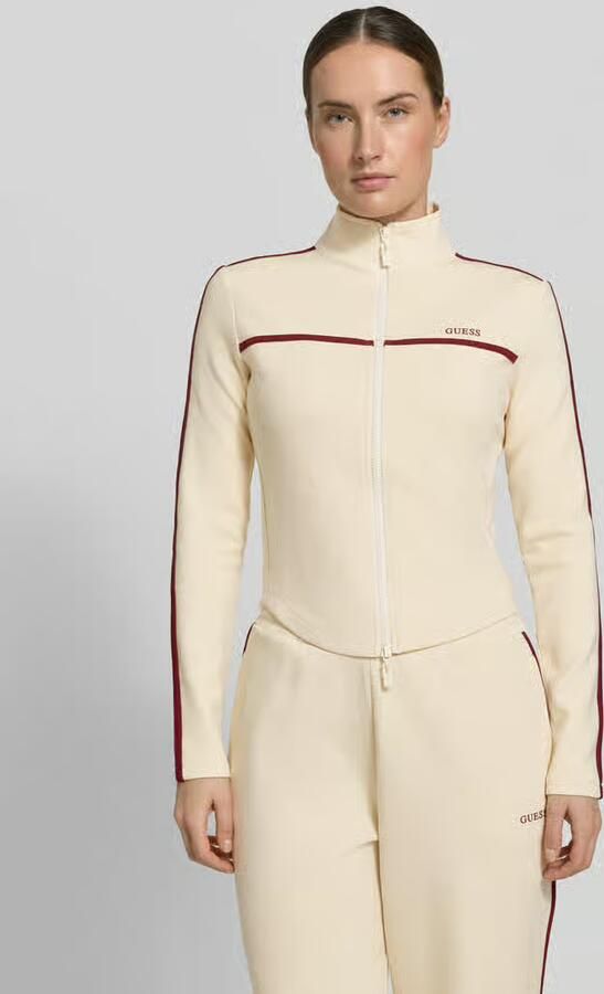 GUESS Activewear slim fit sweatjack met opstaande kraag model 'Jasmine' - Foto 4