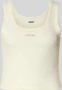GUESS Activewear slim fit top met logostitching model 'Circe'