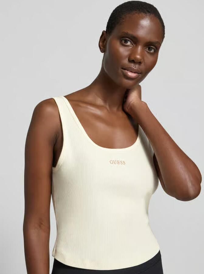 GUESS Activewear slim fit top met logostitching model 'Circe'