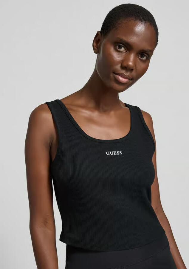 GUESS Activewear slim fit top met logostitching model 'Circe'