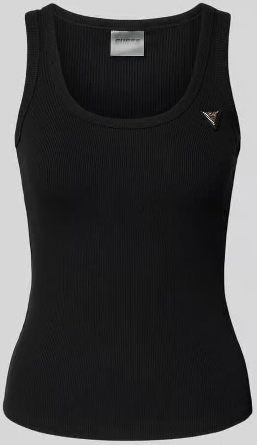 GUESS Activewear slim fit top van viscosemix model 'Colette' - Foto 2