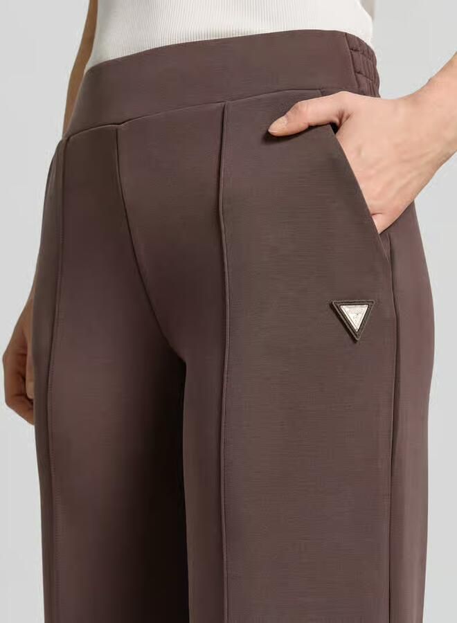 GUESS Activewear Straight fit stoffen broek met modal-aandeel model 'Olympe'