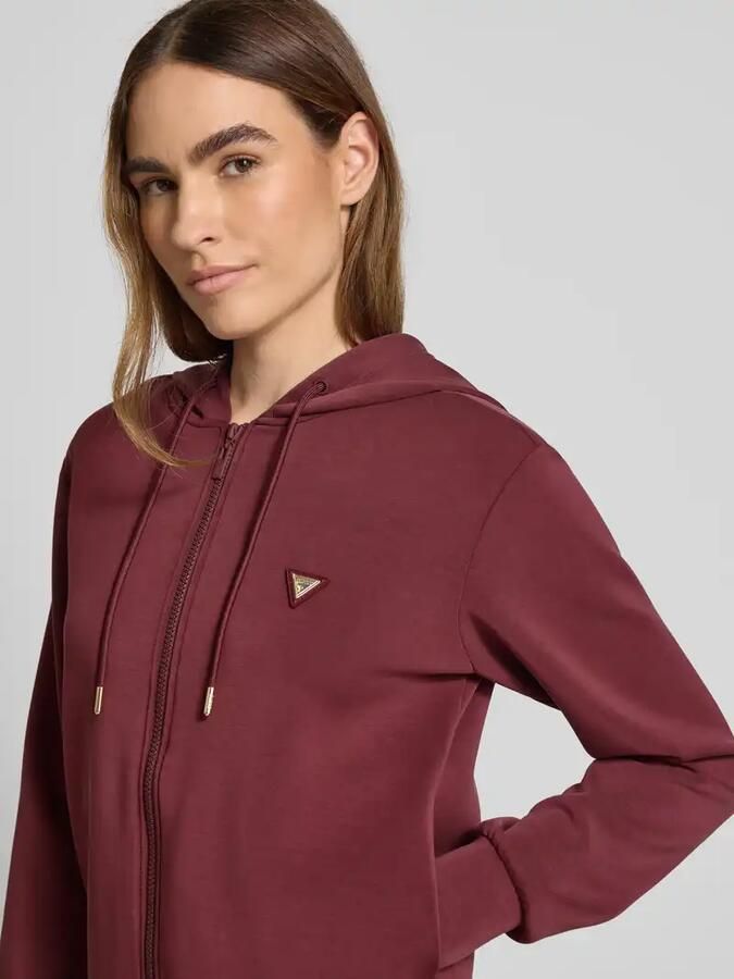 Guess Activewear Sweatjack met labelapplicatie