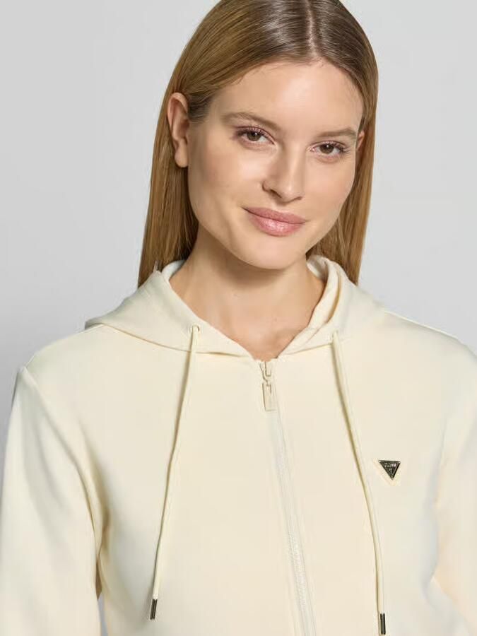GUESS Activewear Sweatjack met labelapplicatie model 'OLYMPE'