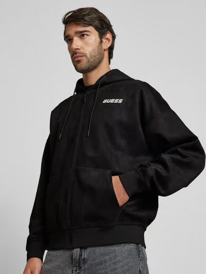 GUESS Activewear Sweatjack met labeldetail model 'DARIL'