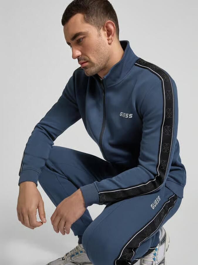 Guess Activewear Sweatjack met labelprint model 'MICKEY' - Foto 2