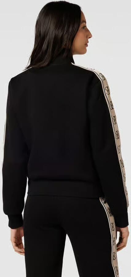 Guess Zwarte Katoenen Hoodless Sweatshirt Dames Herfst Winter Collectie Black Dames - Foto 4