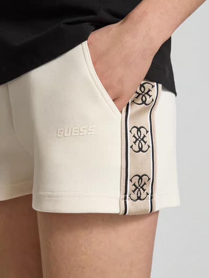 GUESS Activewear Sweatshorts met tunnelkoord en logoprint model 'BRITNEY'