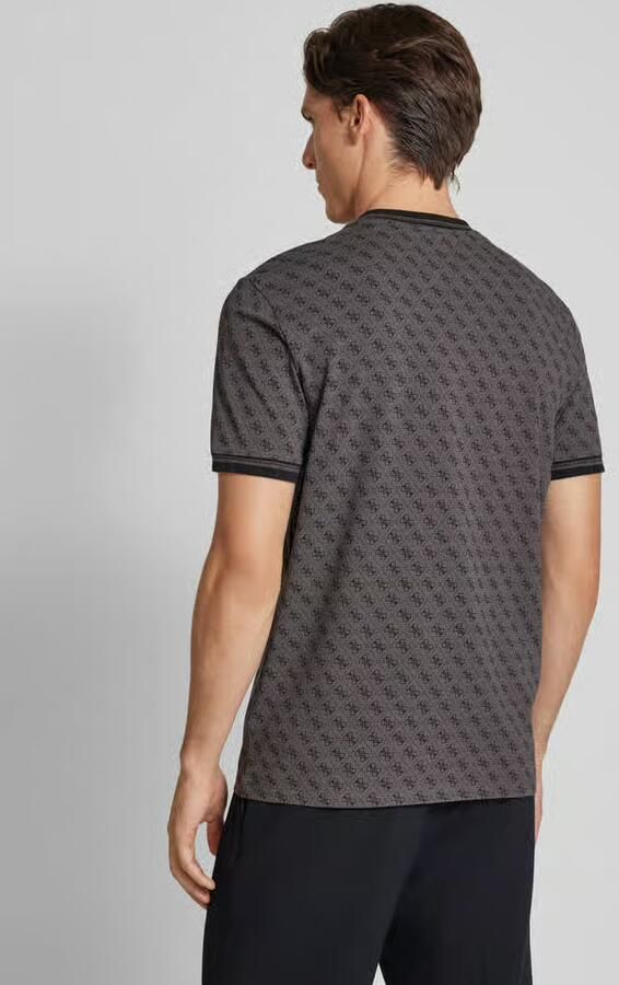 GUESS Activewear T-shirt met elastische mouwboorden model 'MARSHALL'
