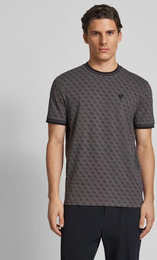 GUESS Activewear T-shirt met elastische mouwboorden model 'MARSHALL' - Foto 2