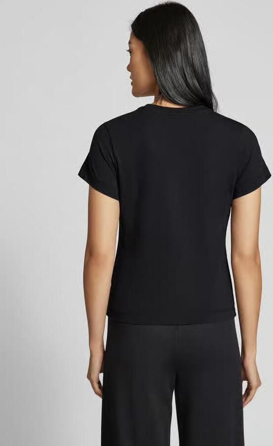 Guess Zwarte Katoenen Dames T-Shirt Lente Zomer Black Dames - Foto 4