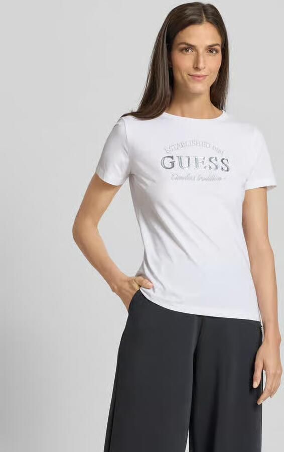 Guess Activewear T-shirt met labeldetail model 'NINA' - Foto 2