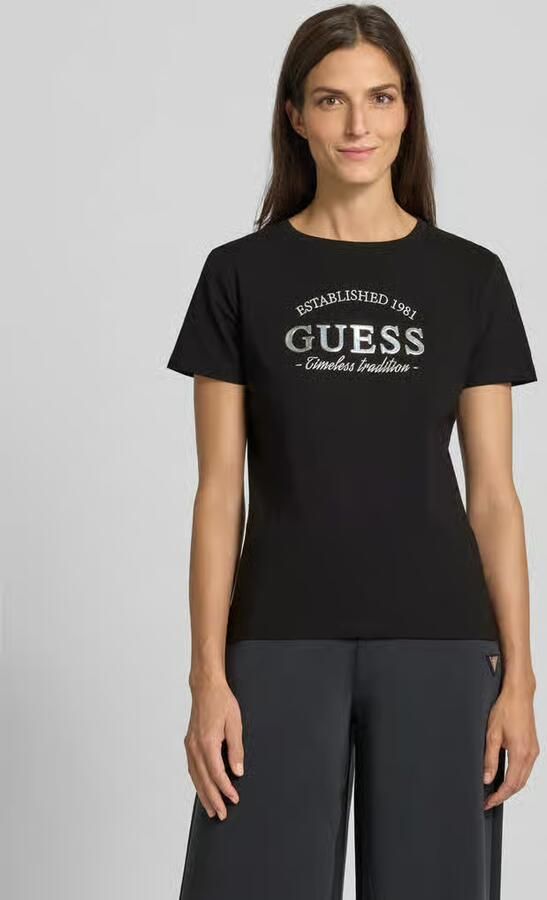Guess Activewear T-shirt met labeldetail model 'NINA' - Foto 2