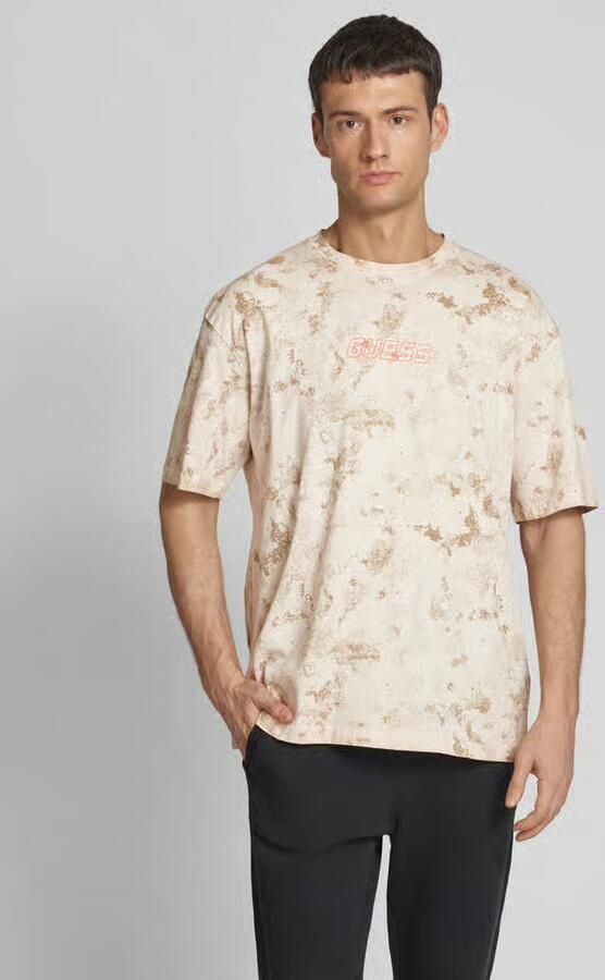 GUESS Activewear T-shirt met labelprint model 'MUSCARI' - Foto 4