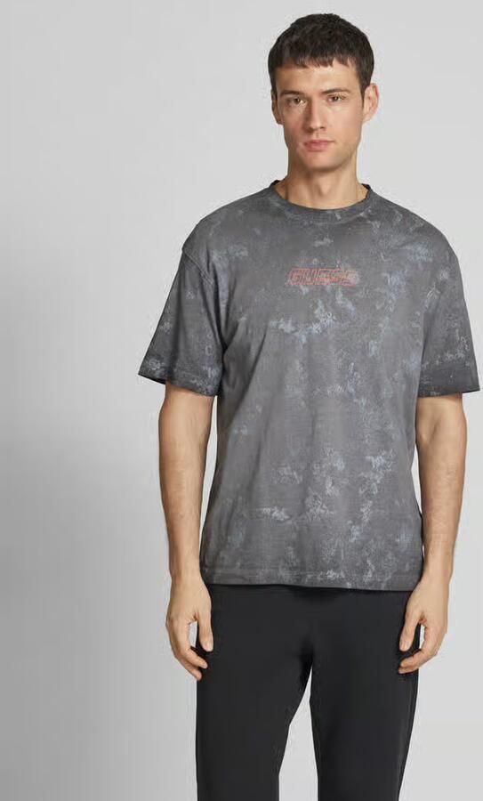 GUESS Activewear T-shirt met labelprint model 'MUSCARI' - Foto 4