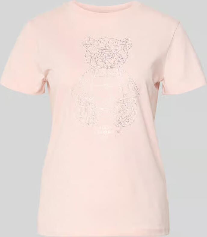 GUESS Activewear T-shirt met siersteentjes en ronde hals - Foto 2