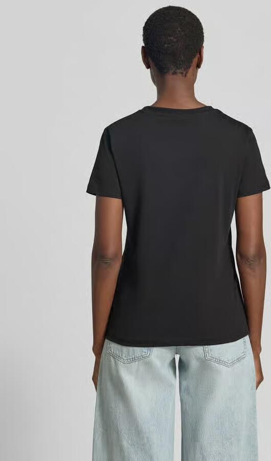 GUESS Activewear T-shirt met siersteentjes en ronde hals - Foto 3