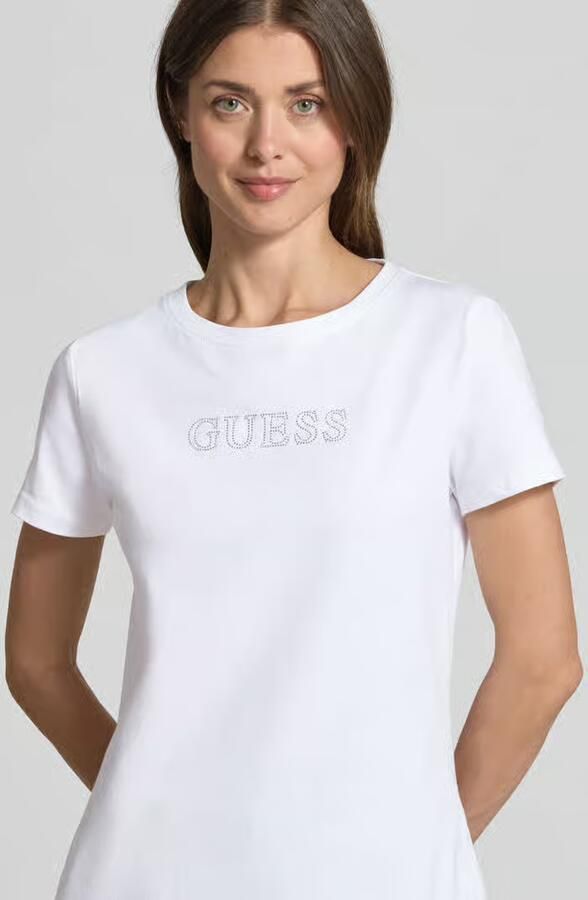 GUESS Activewear T-shirt met siersteentjes model 'BRIANA'