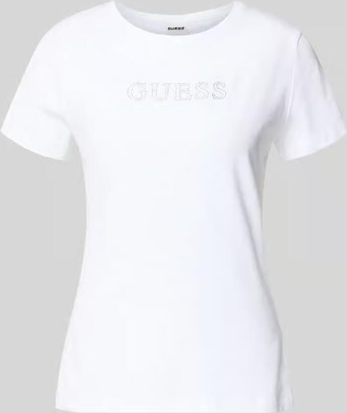 GUESS Activewear T-shirt met siersteentjes model 'BRIANA' - Foto 2