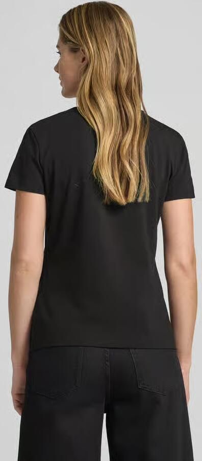 Guess Zwarte Katoenen T-shirt met Korte Mouwen en Strass Details Black Dames - Foto 7