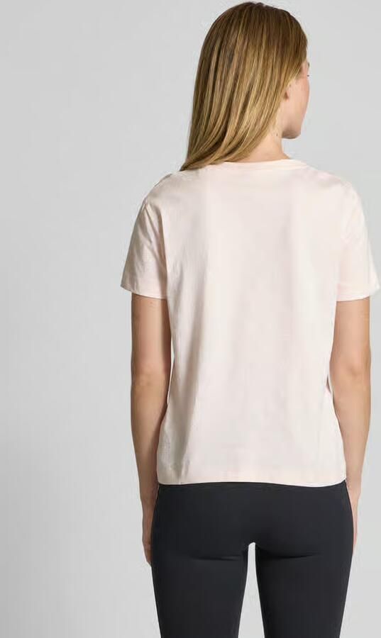 Guess Activewear T-shirt met geribde ronde hals model 'CHRYSANTA'