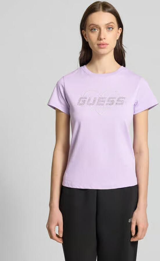 Guess Activewear T-shirt met strass-steentjes model 'NARCISO' - Foto 2