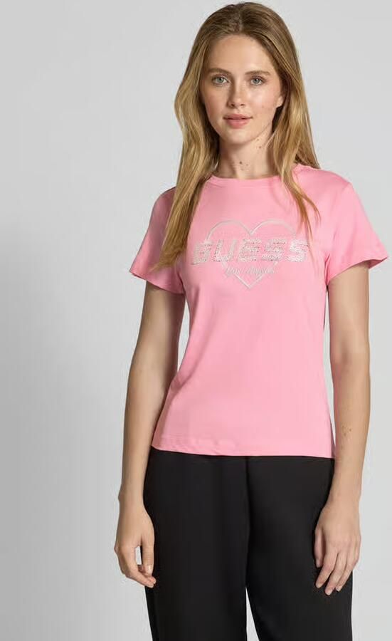 Guess Activewear T-shirt met strass-steentjes model 'NARCISO' - Foto 2