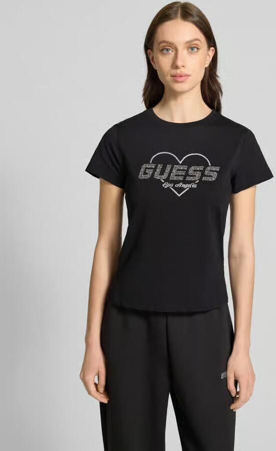 Guess Activewear T-shirt met strass-steentjes model 'NARCISO' - Foto 2