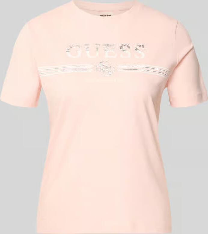 GUESS Activewear T-shirt met strass-steentjes model 'SIENA' - Foto 2