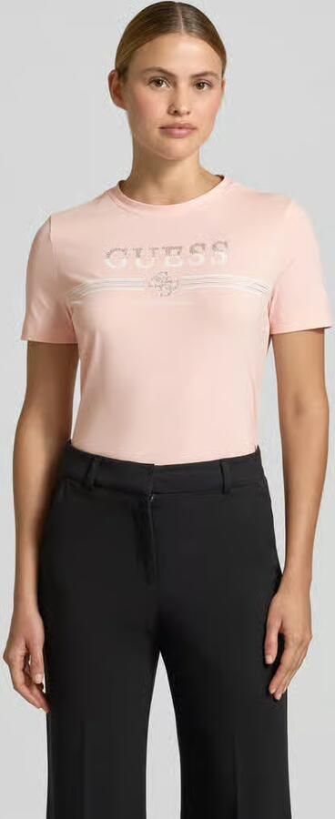 GUESS Activewear T-shirt met strass-steentjes model 'SIENA' - Foto 3