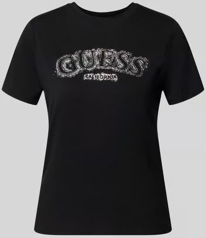GUESS Activewear T-shirt van mix van viscose en elastaan met logo - Foto 2
