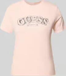 GUESS Activewear T-shirt van mix van viscose en elastaan met logo