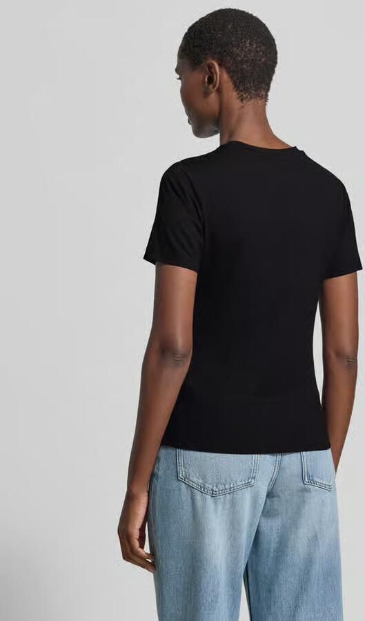 GUESS Activewear T-shirt van mix van viscose en elastaan met logo