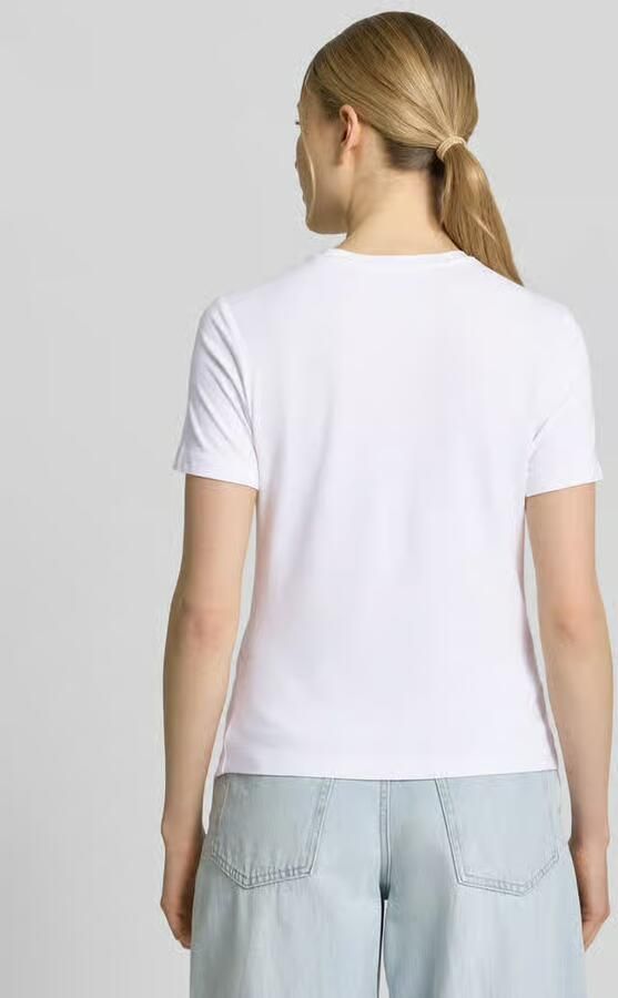 GUESS Activewear T-shirt van mix van viscose en elastaan met logo