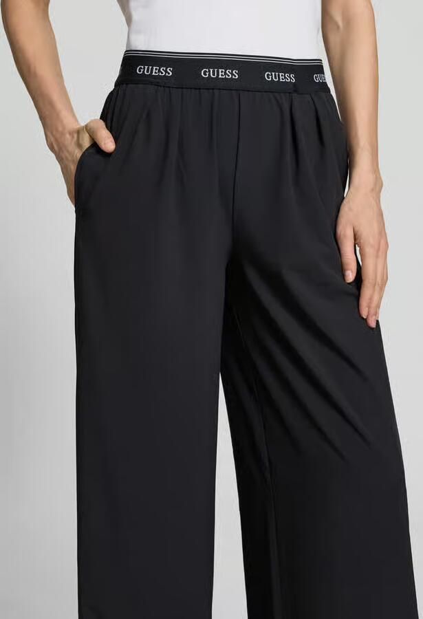 GUESS Activewear wide fit broek met elastische band model 'SELENE'
