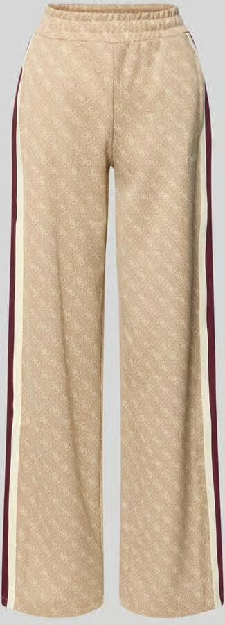 GUESS Activewear wide fit sweatpants met all-over logoprint model 'Jacquard' - Foto 2